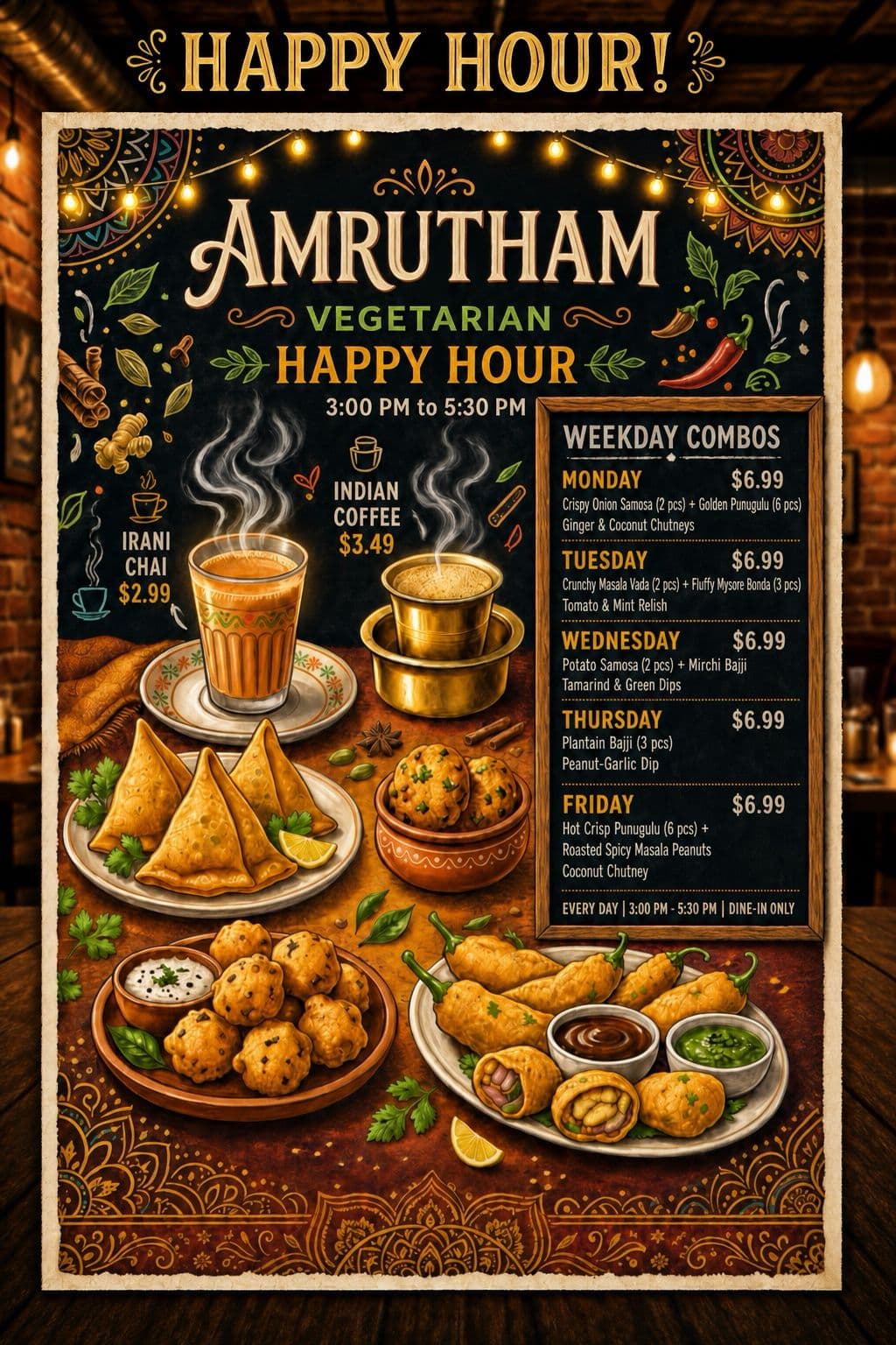 Amrutham Vegetarian Happy Hour